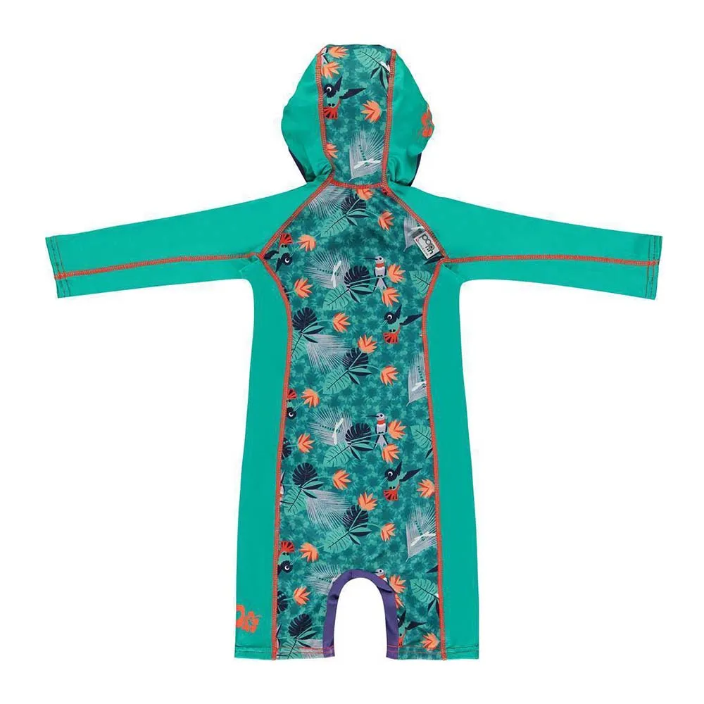 Popin Beach Sunsuit Hummingbird zwempak met kap M