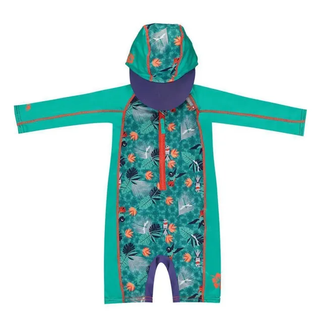 Popin Beach Sunsuit Hummingbird zwempak met kap M