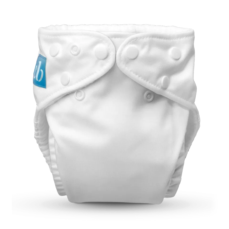 Charlie Banana One Size Wasbare Luier White fleece 1 stuk