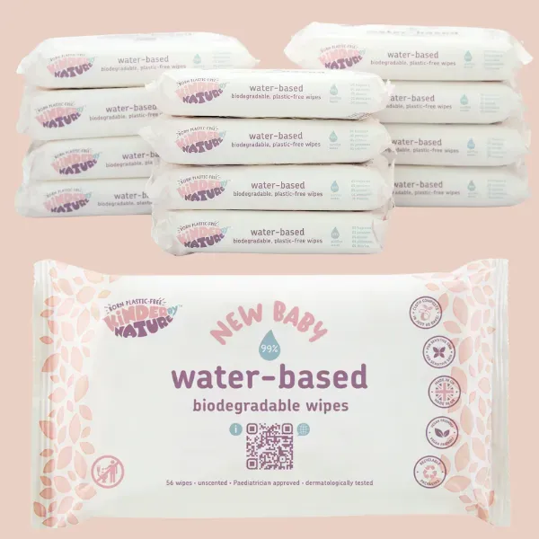 Jackson Reece Water-Based Wipes babydoekjes doos 12 ongeparfumeerd