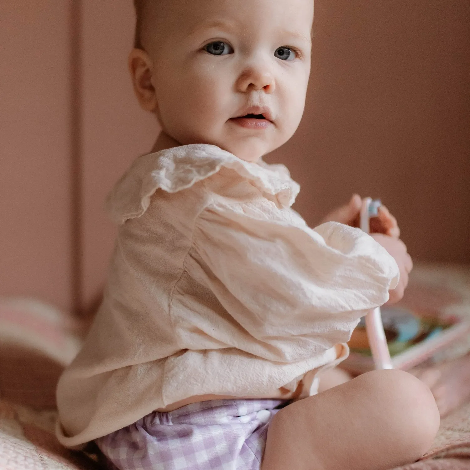 Modern Cloth Nappies Pearl Pocket all-in-one wasbare luier Lilac Gingham one-size