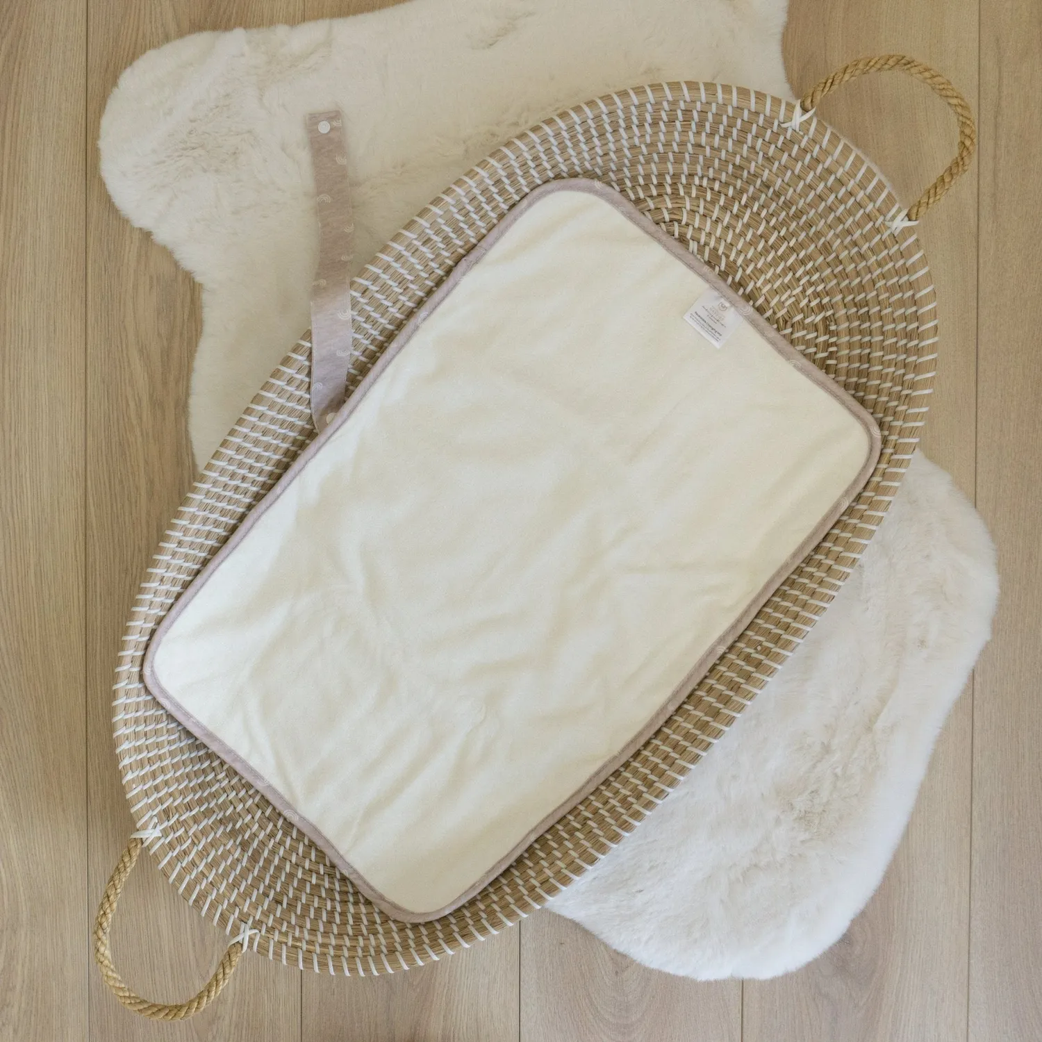 Modern Cloth Nappies Changing Mats Rainbow Oatmeal verschoonmat bamboe