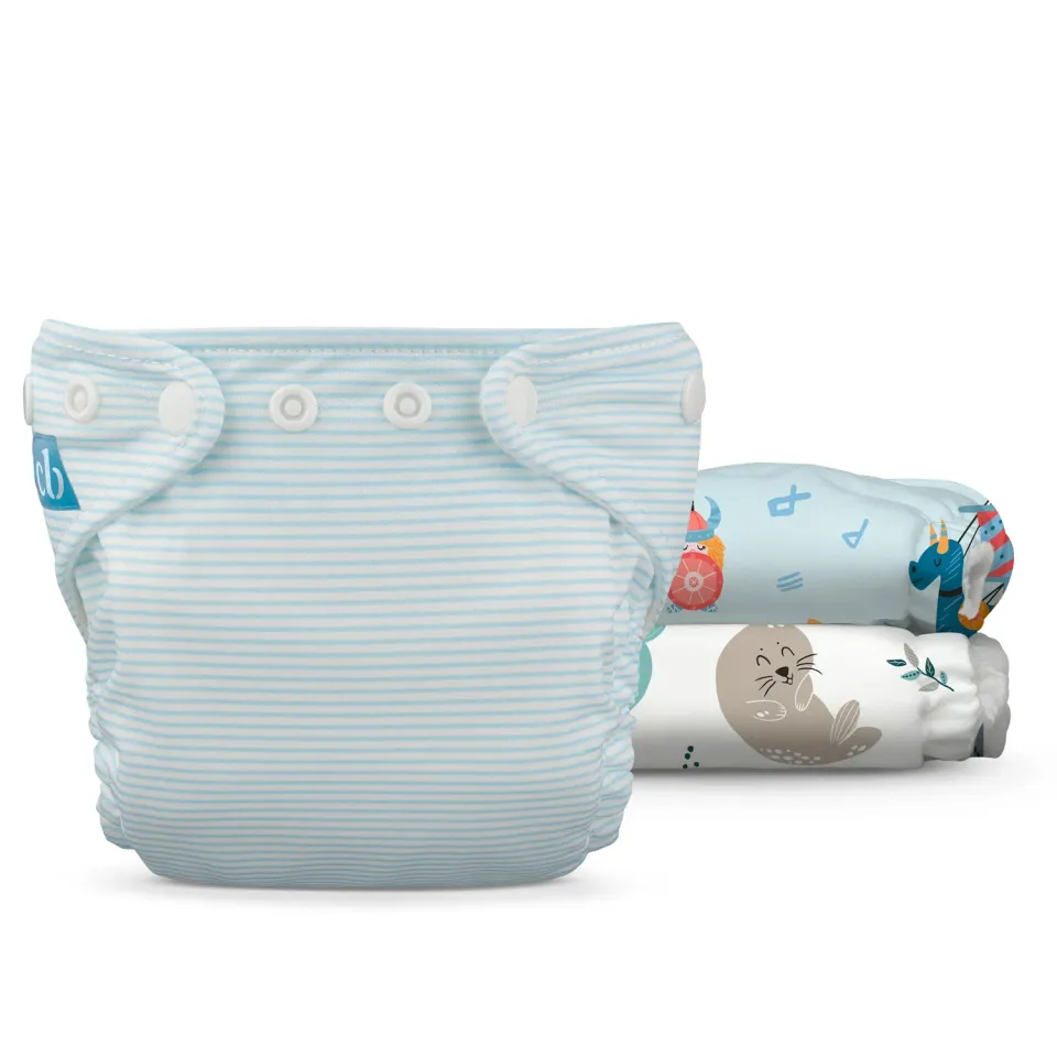 Charlie Banana Newborn wasbare luiers 3 stuks Ocean Voyage