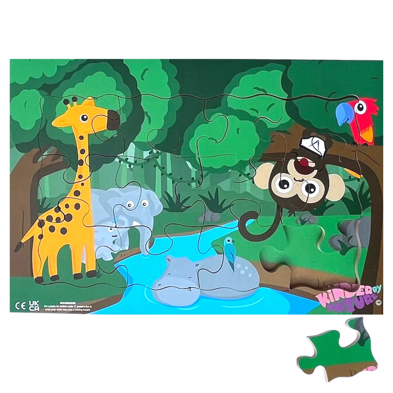 Jackson Reece Jungle puzzel houten legpuzzel 29,7 cm