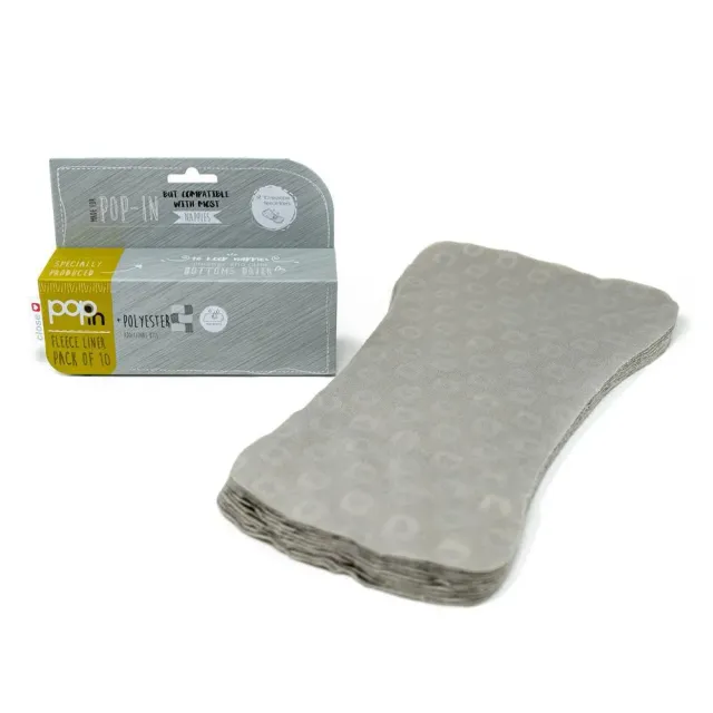 Pop-in fleece inlegvellen voor luiers 10 stuks