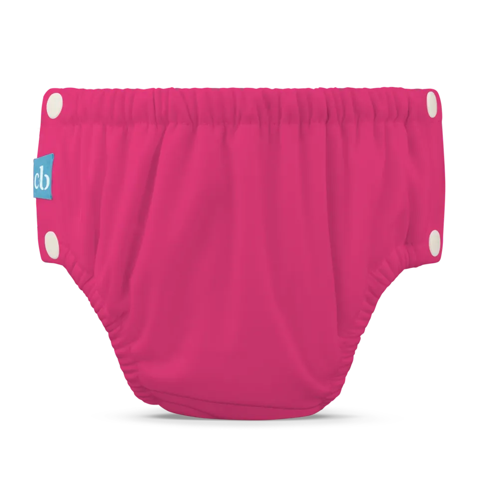 Charlie Banana Snaps Zwemluier M Fuchsia waterdicht Tencel