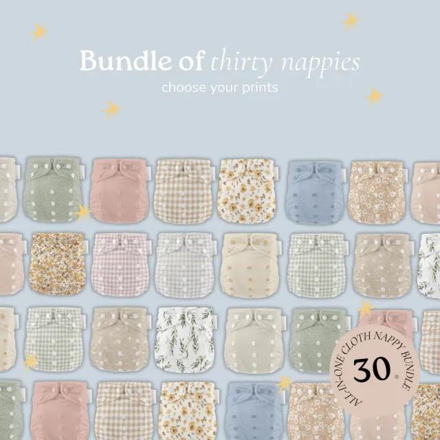 Modern Cloth Nappies Mix & Match one size luiers 30 stuks
