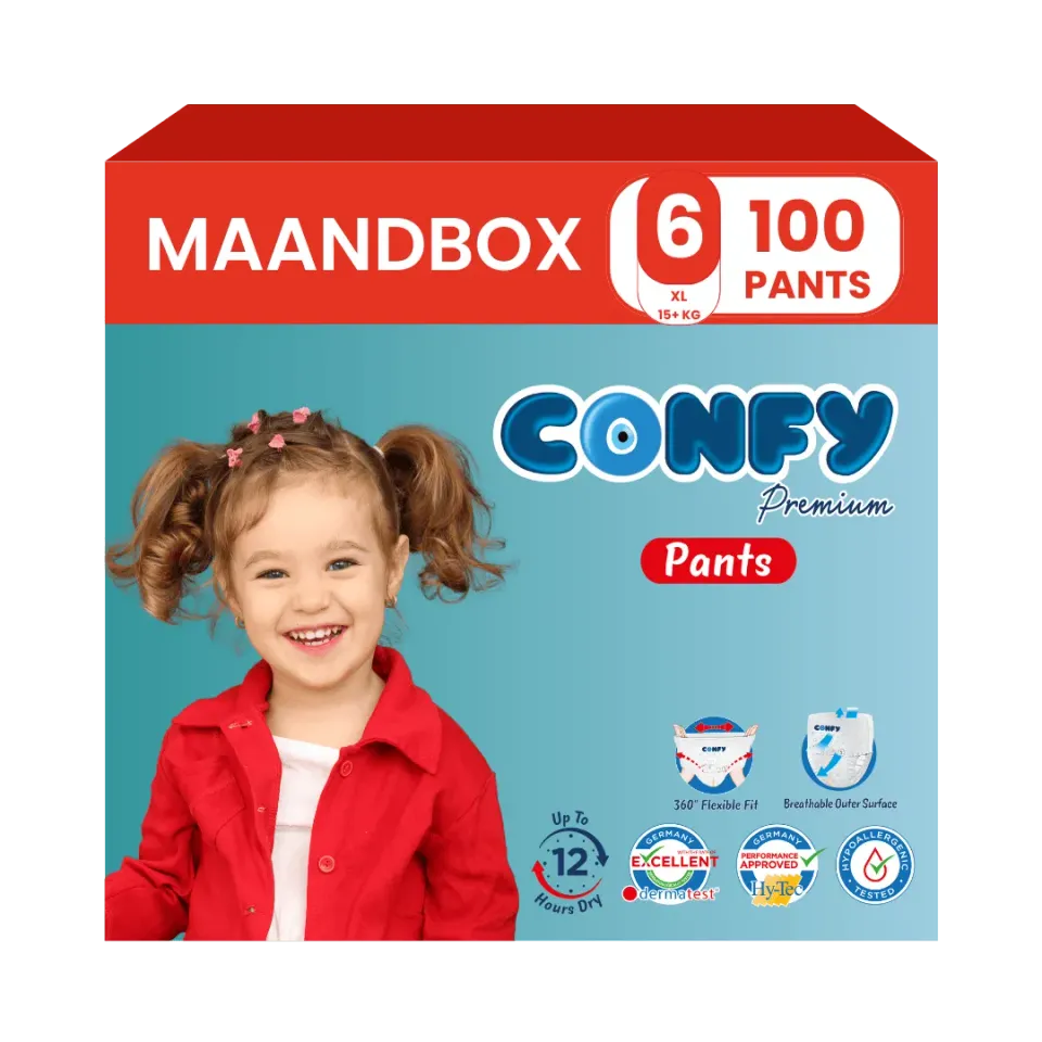 Confy Premium luierbroekjes maat 6 15-25 kg 96 stuks ademend