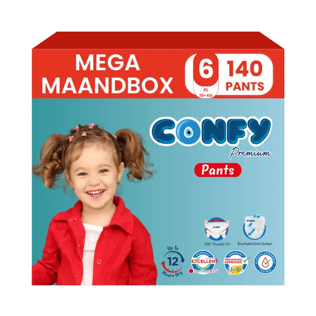 Confy Premium maat 6 luierbroekjes 144 stuks lekvrij
