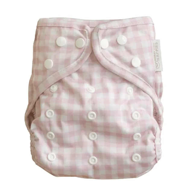 Modern Cloth Nappies One Size luiercover Rose Gingham lekvrij