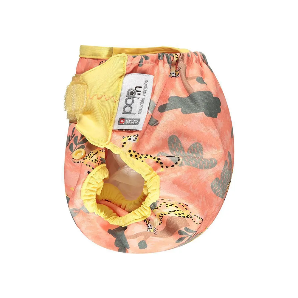 Pop-in Overbroekje Aplix One Size Cheetah lekvrij TPU