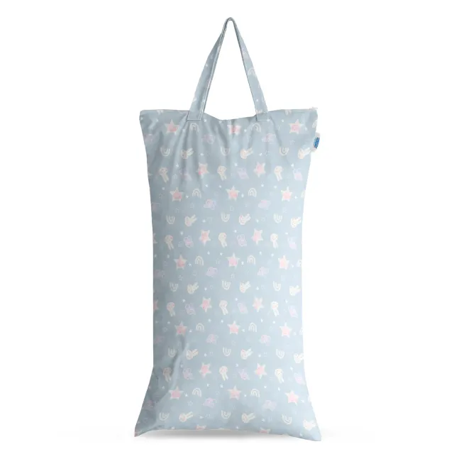 Modern Cloth Nappies Peppa Pig XL wetbag Blue Mix Peppa & Friends lekvrij
