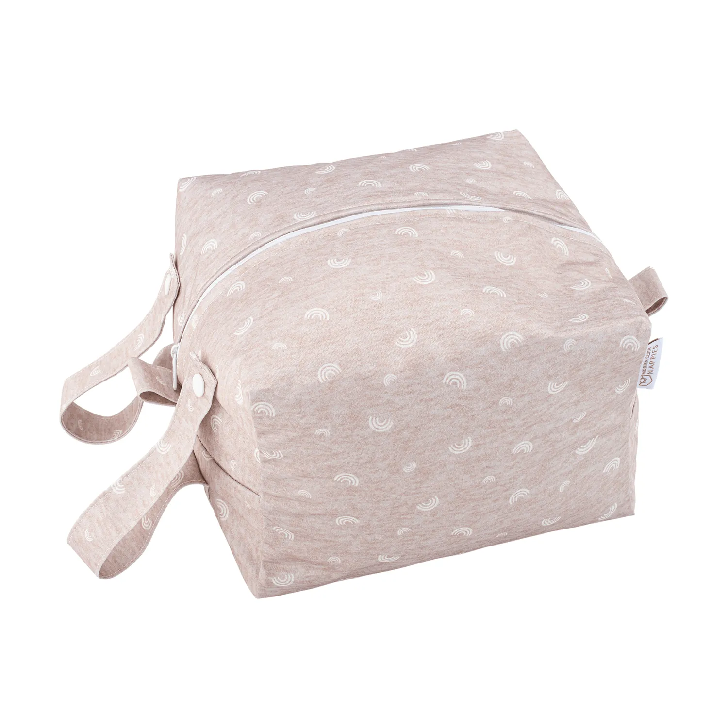 Modern Cloth Nappies Nappy Pod Rainbow Oatmeal wetbag lekvrij