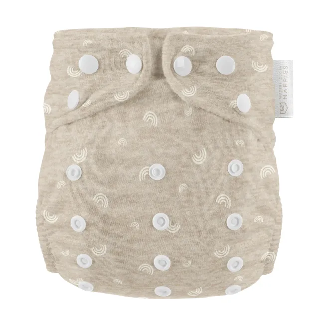 Modern Cloth Nappies Pearl All-In-One luier Rainbow Oatmeal