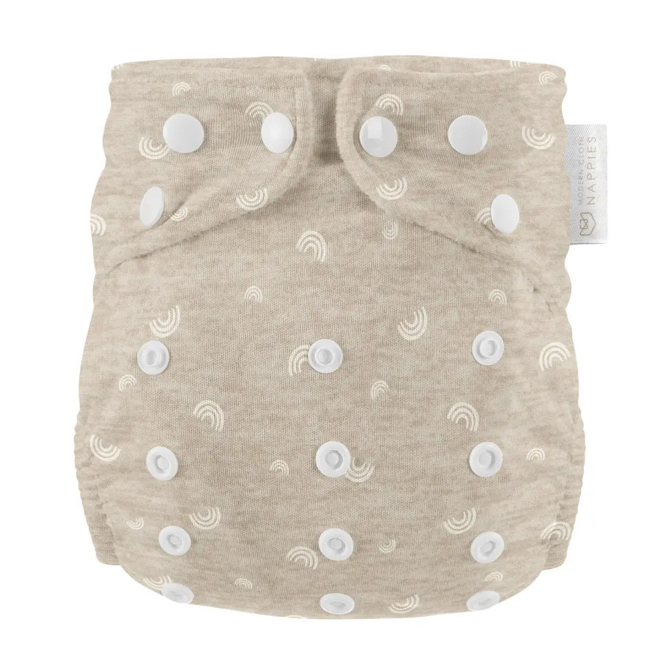Modern Cloth Nappies Pearl All-In-One luier Rainbow Oatmeal