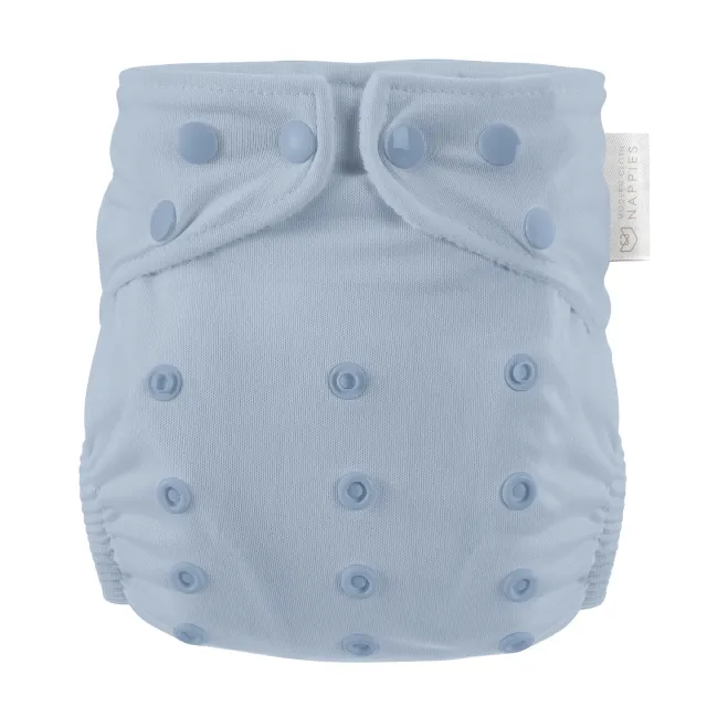 Modern Cloth Nappies Pearl Pocket all-in-one wasbare luier Dusty Blue one-size