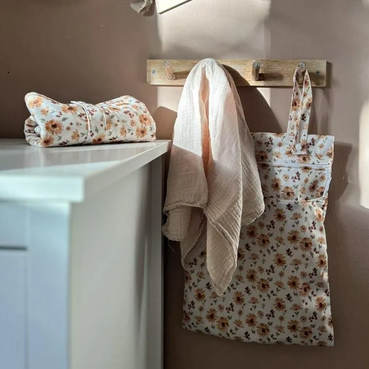 Modern Cloth Nappies Out & About Double Pocket wetbag Golden Hour lekvrij