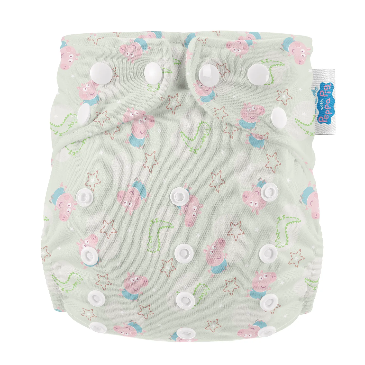 Modern Cloth Nappies Peppa Pig wasbare luiers 8-pack compleet