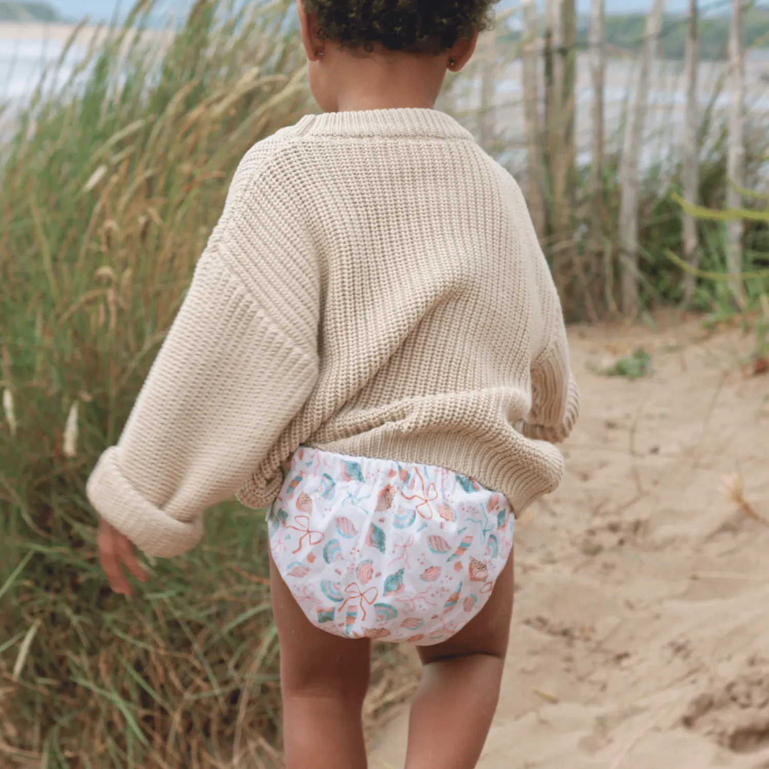 Modern Cloth Nappies Seashell Belle zwemluier one-size