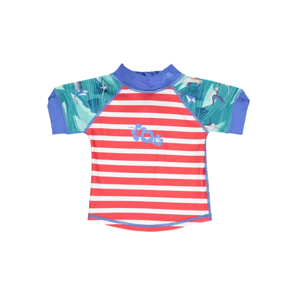 Pop-in zwemshirt korte mouw rash vest Albatross 6-12 mnd