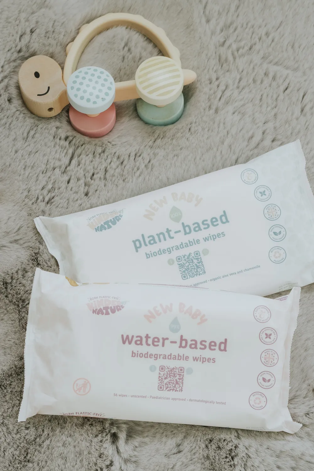 Jackson Reece Kinder by Nature Plant-Based babydoekjes 12 packs plasticvrij