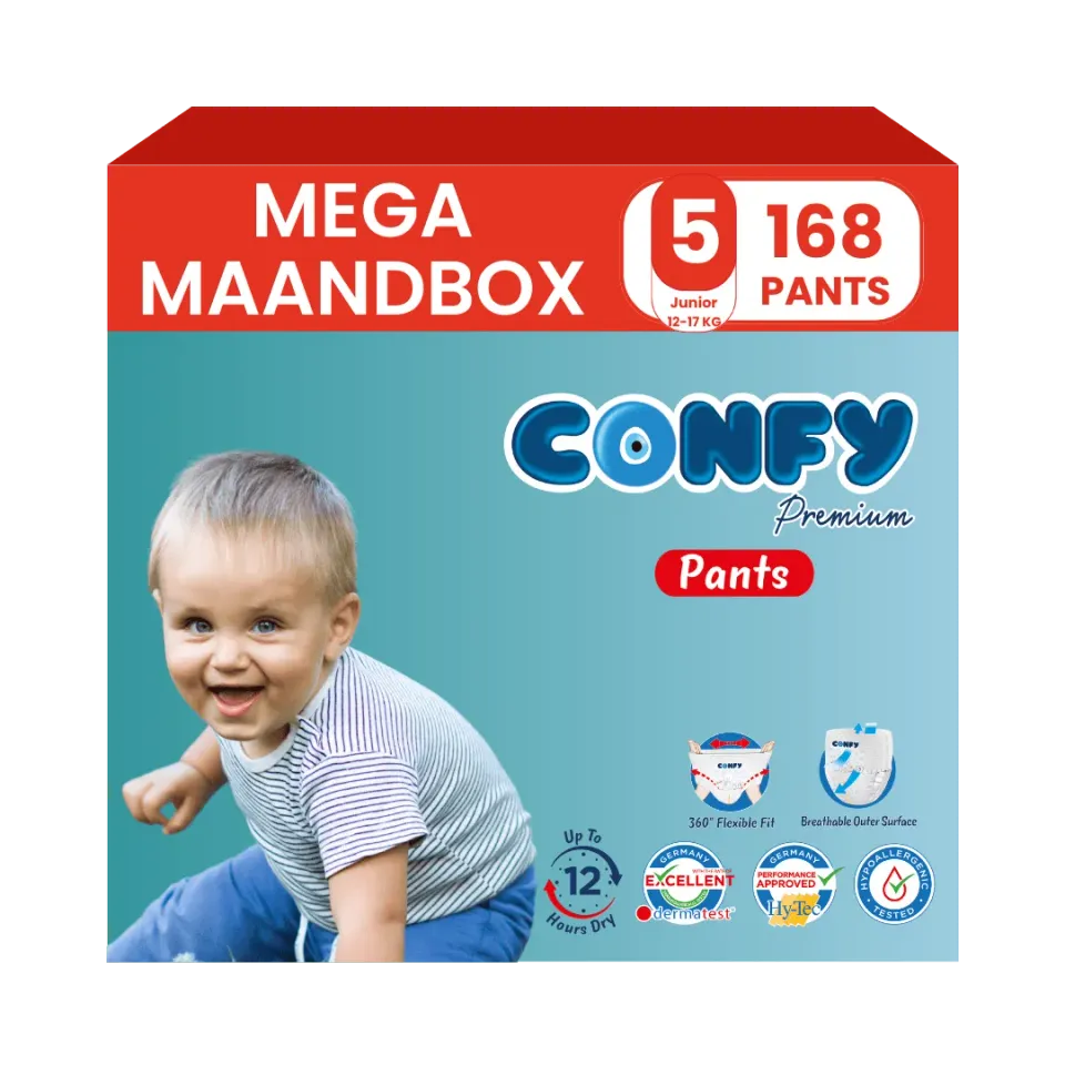 Confy Premium maat 5 luierbroekjes 168 stuks lekvrij