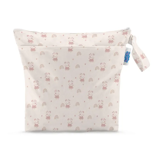 Modern Cloth Nappies Grab & Go wetbag Pink Rainbows waterdicht