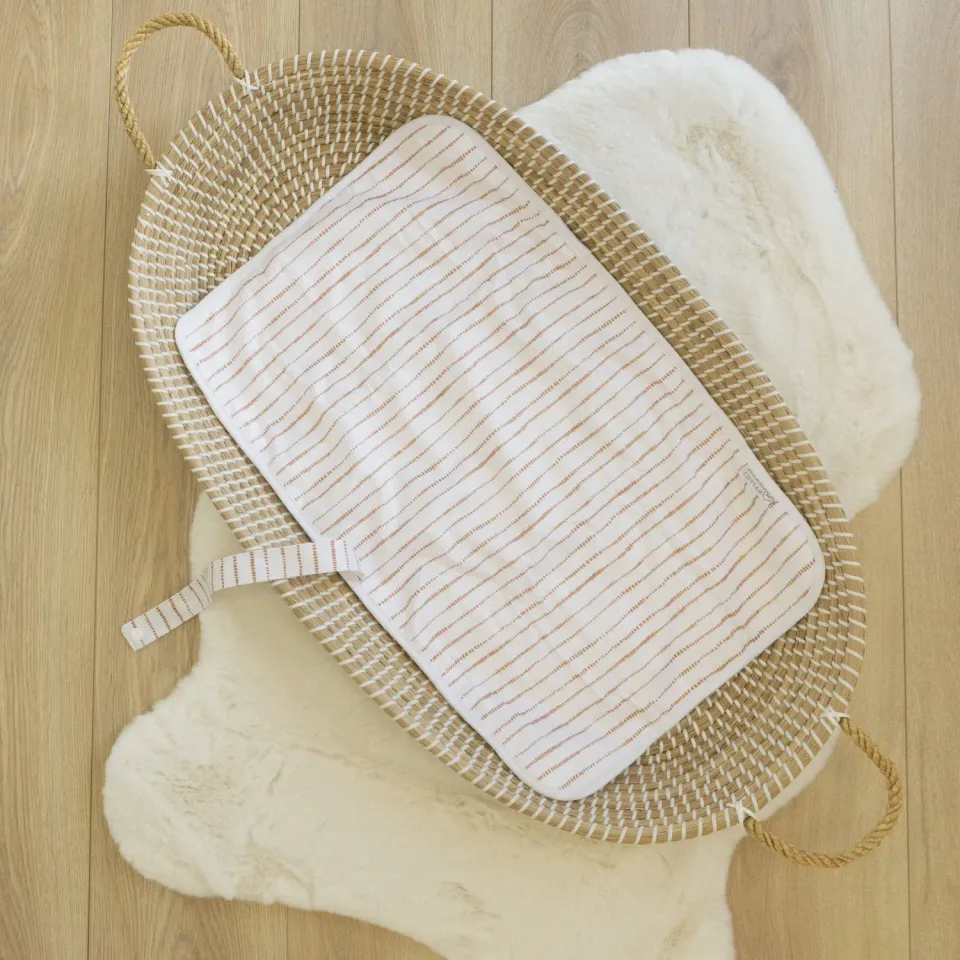 Modern Cloth Nappies Changing Mats Dune White verschoonmat bamboe