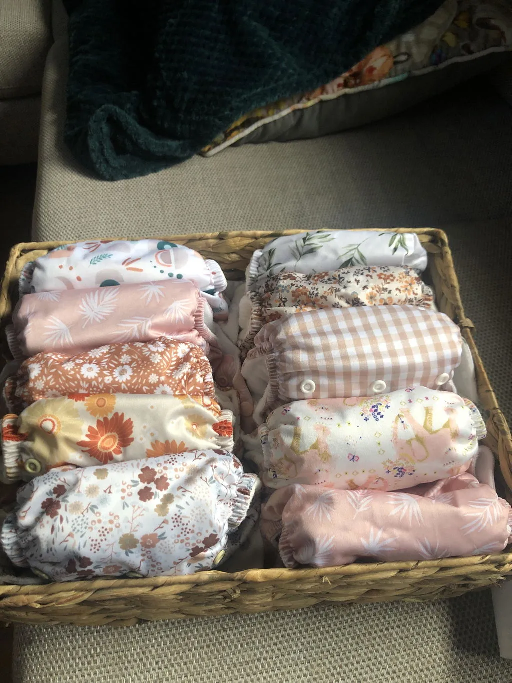 Modern Cloth Nappies Pearl Pocket all-in-one wasbare luier Dusty Rose one-size