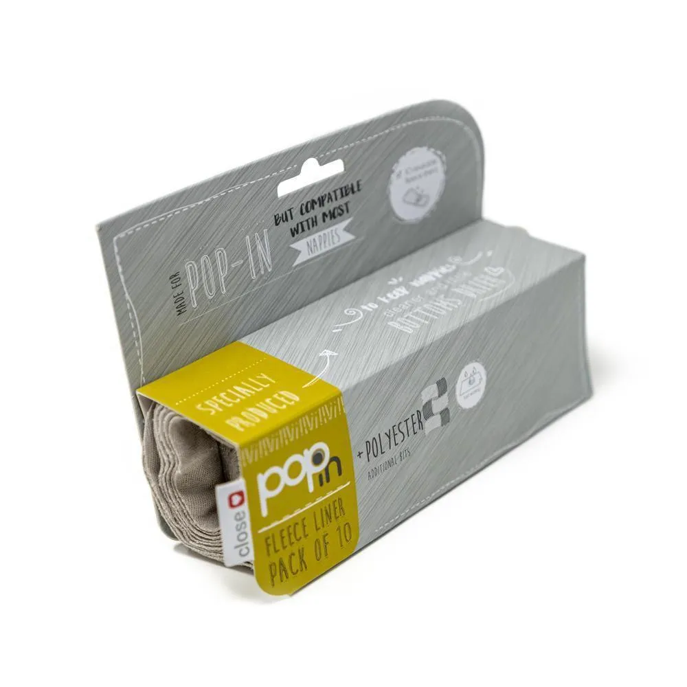 Pop-in fleece inlegvellen voor luiers 10 stuks