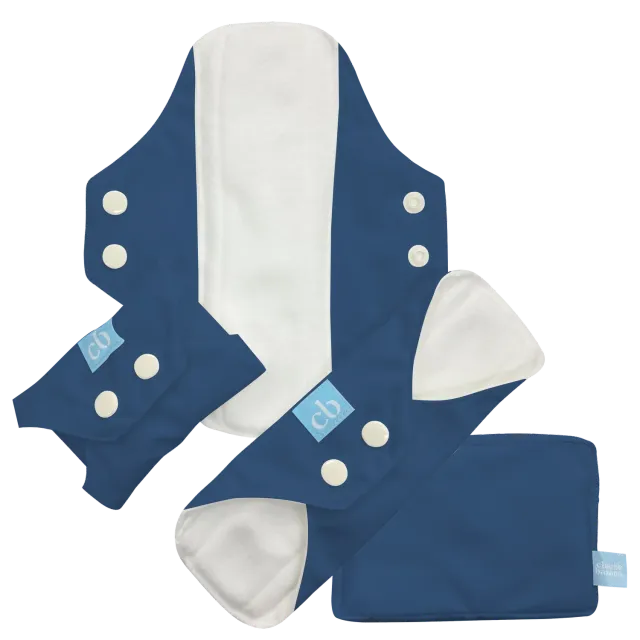 Charlie Banana maandverband donkerblauw 3 stuks