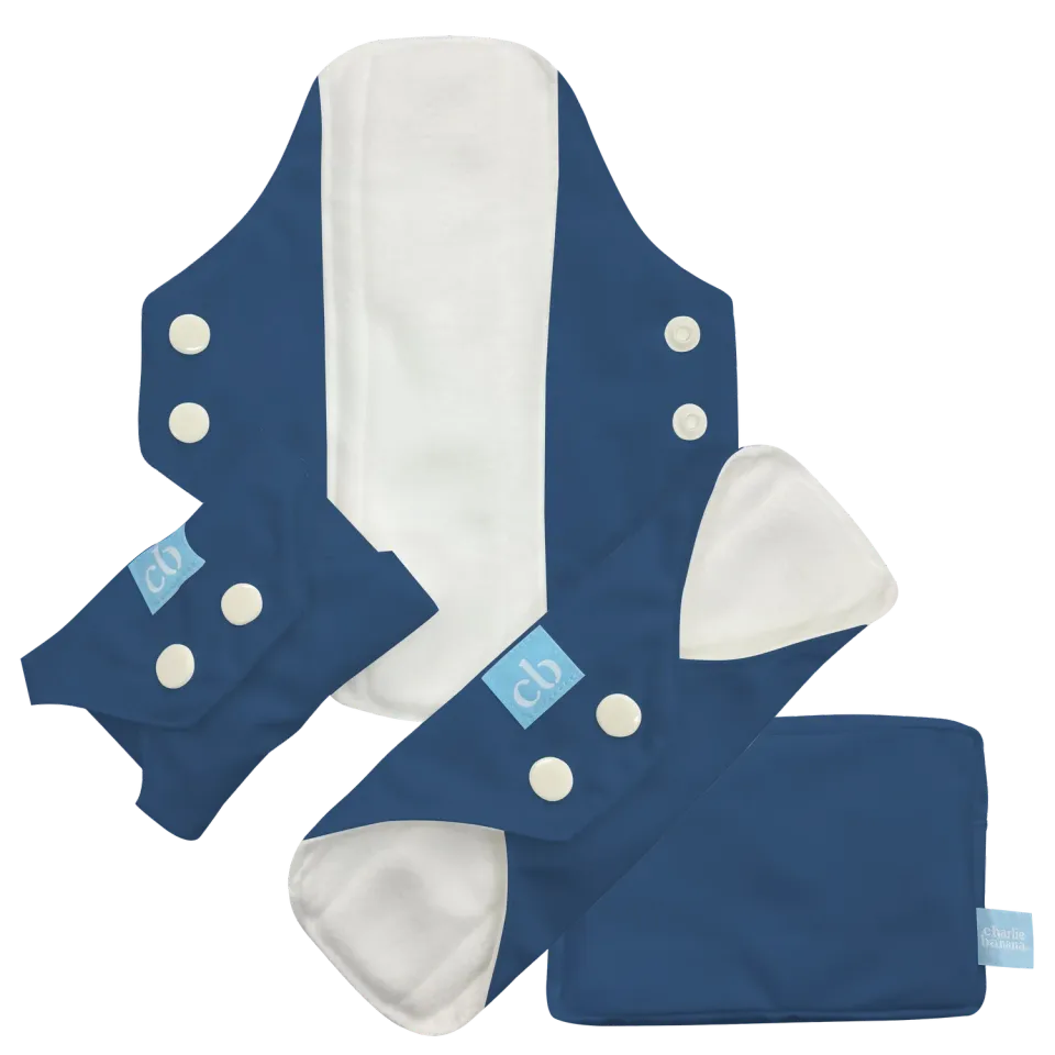 Charlie Banana maandverband donkerblauw 3 stuks