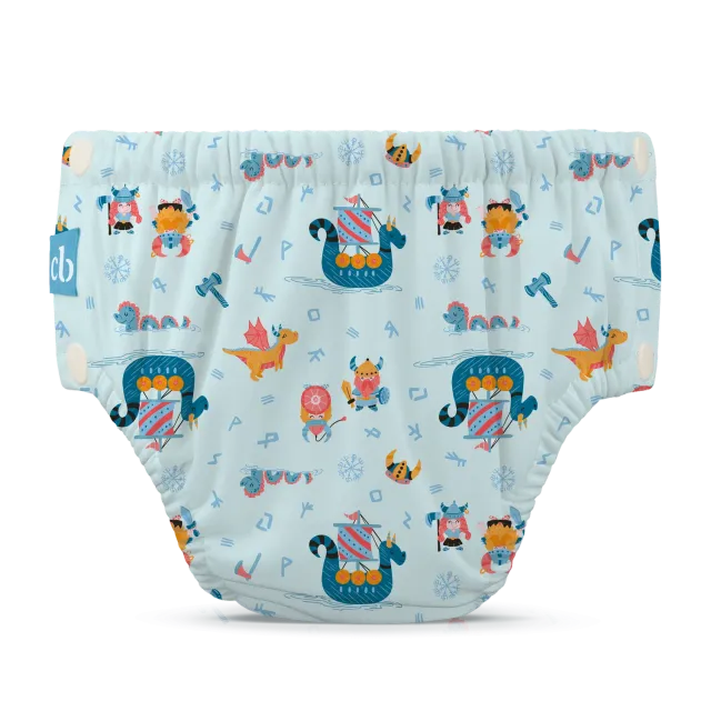 Charlie Banana Swim Snaps zwemluier S The Vikings waterdicht