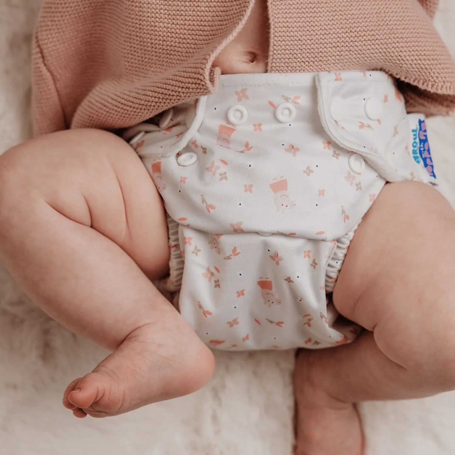 Modern Cloth Nappies Pearl All-In-One luier Peppa Floral