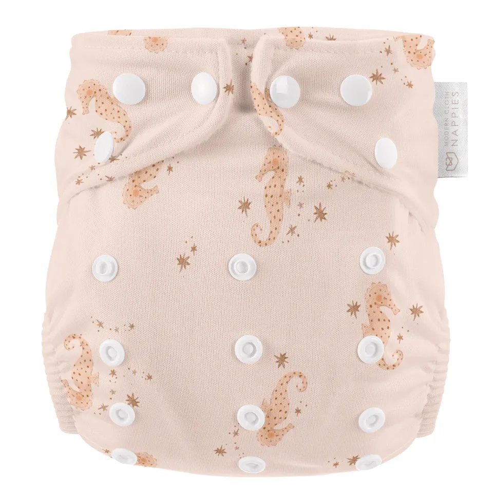 Modern Cloth Nappies Seahorse zwemluier one-size
