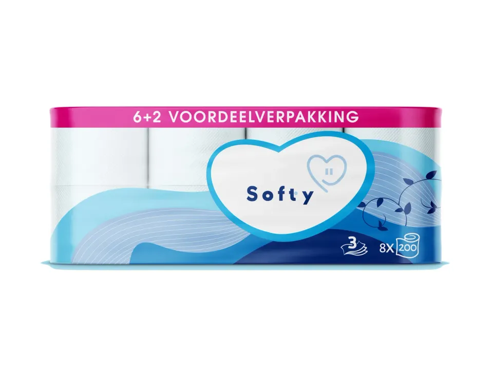 Softy Paper 3-laags toiletpapier 400 vellen FSC zacht