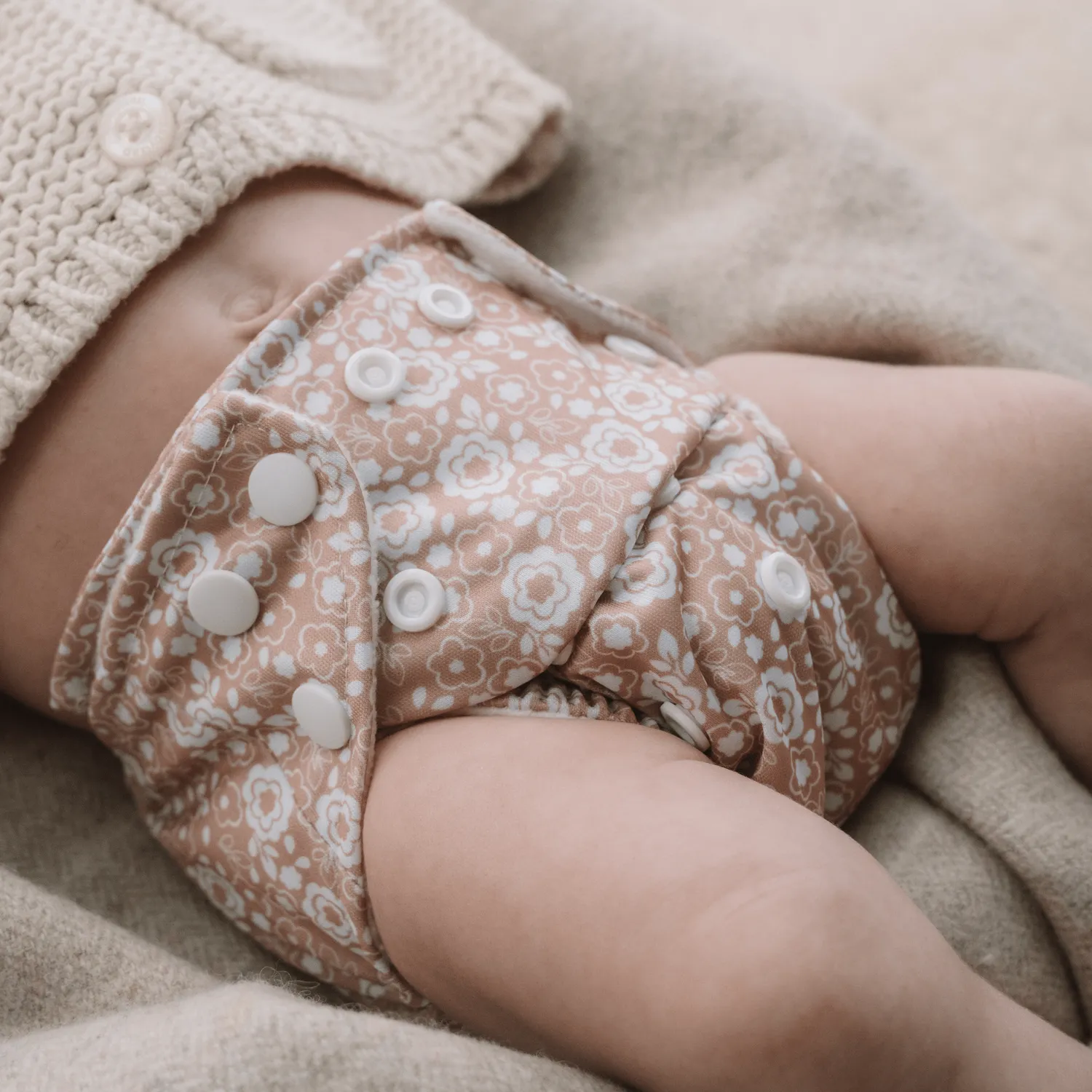 Modern Cloth Nappies Pearl All-In-One wasbare luier Bloom