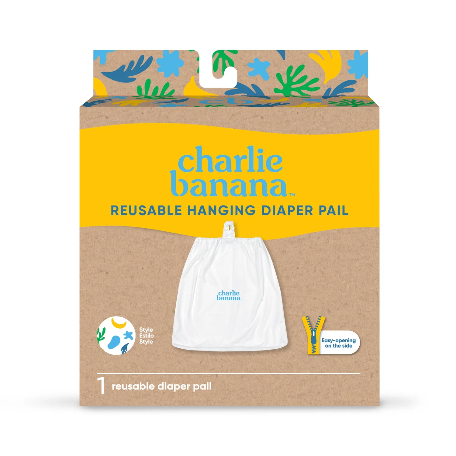 Charlie Banana Hangende Luieremmer Turquoise Waterdicht