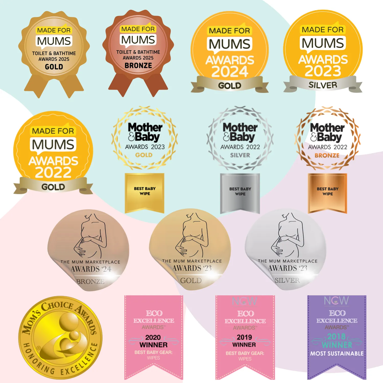 Jackson Reece Kinder by Nature Plant-Based babydoekjes 12 packs plasticvrij