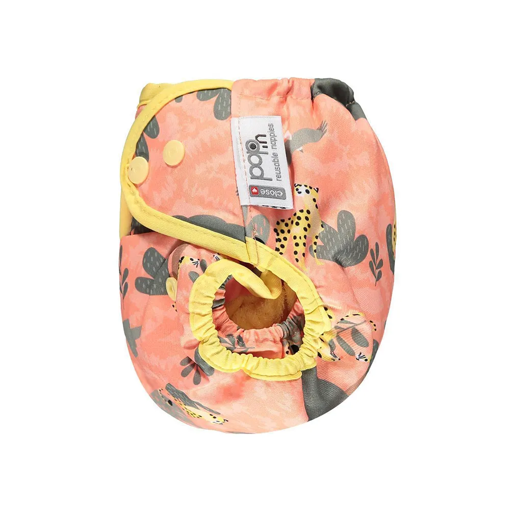 Popin Pop-in All-in-Two bamboe luier Cheetah one size