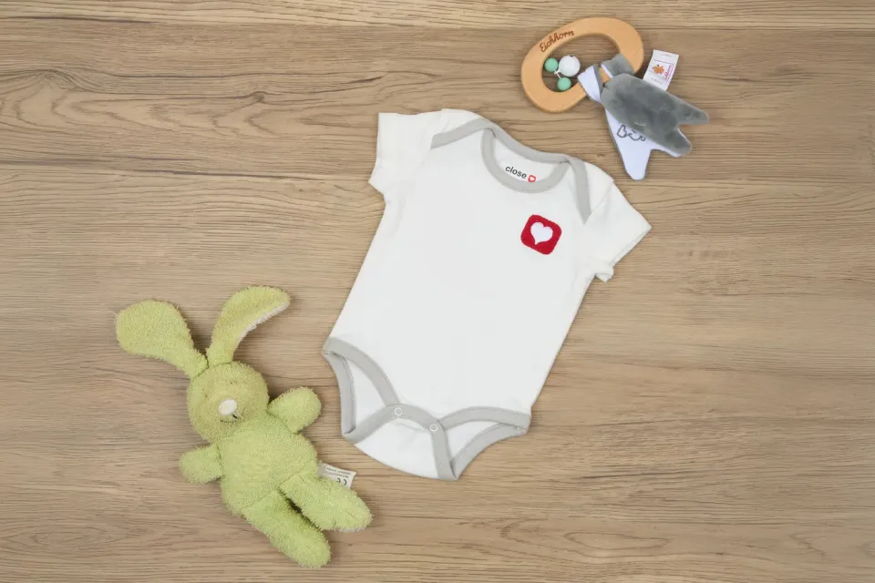Pop-in Organic romper korte mouw biologisch katoen 1 stuk