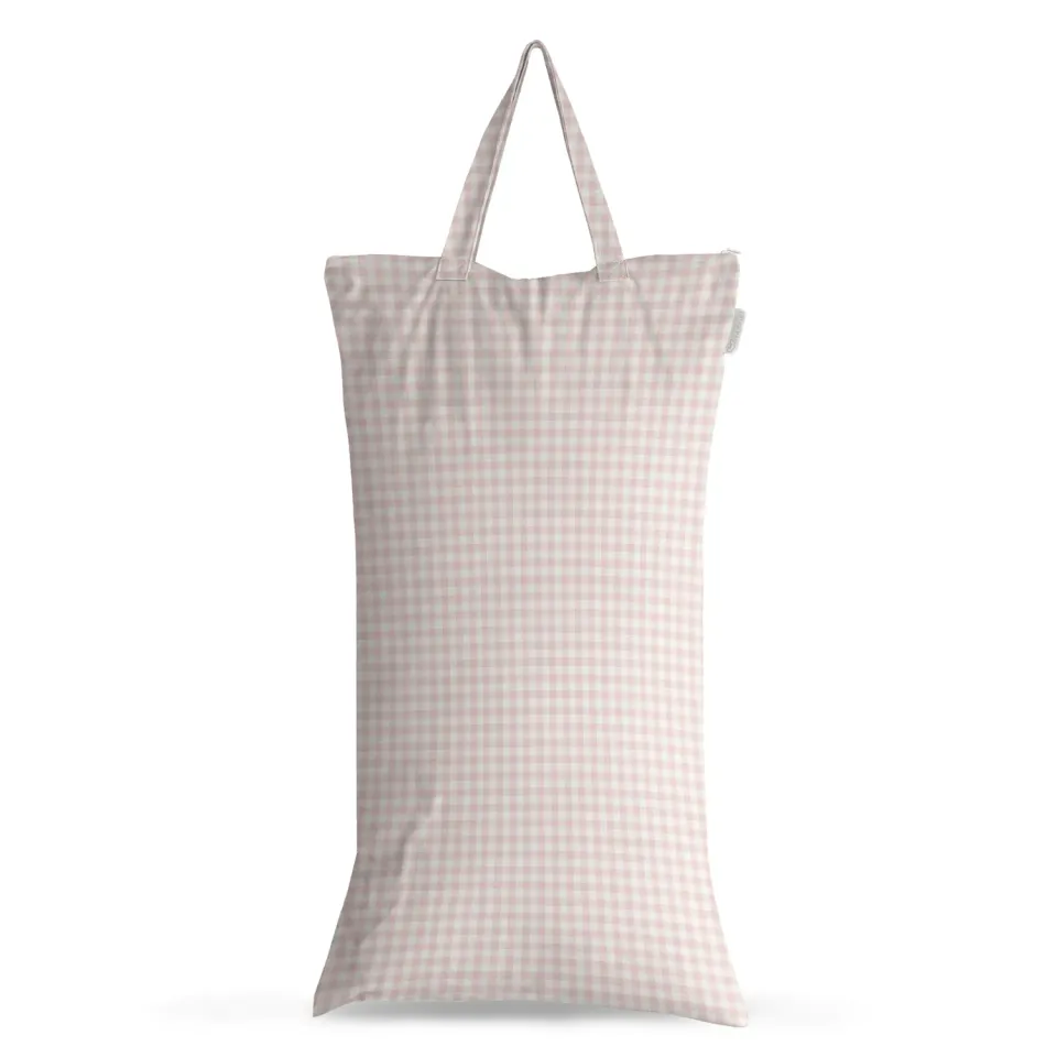 Modern Cloth Nappies XL wetbag Rose Gingham 40x70 cm