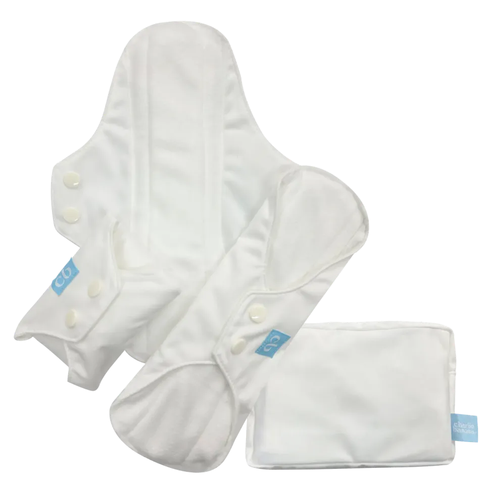 Charlie Banana maandverband wit 3 stuks