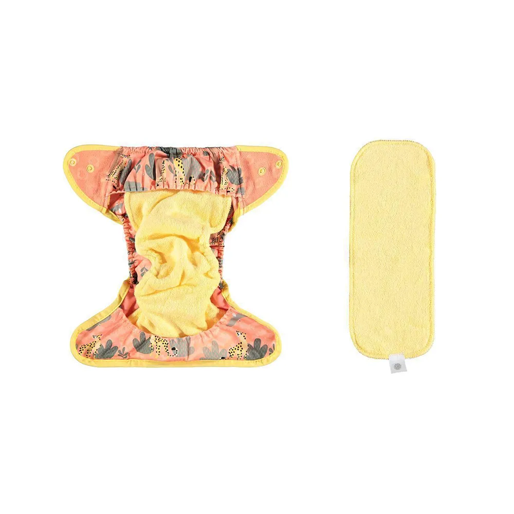 Popin Pop-in All-in-Two bamboe luier Cheetah one size