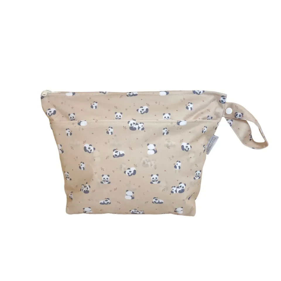 Modern Cloth Nappies Grab & Go wetbag Pandas lekvrij