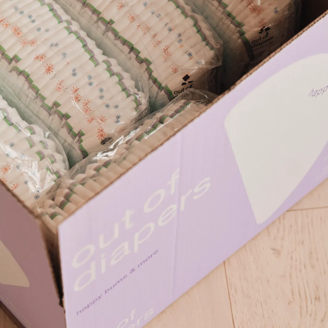 Out of Diapers ECO+ Premium luiers maat 1 2-5 kg doos 12 uur
