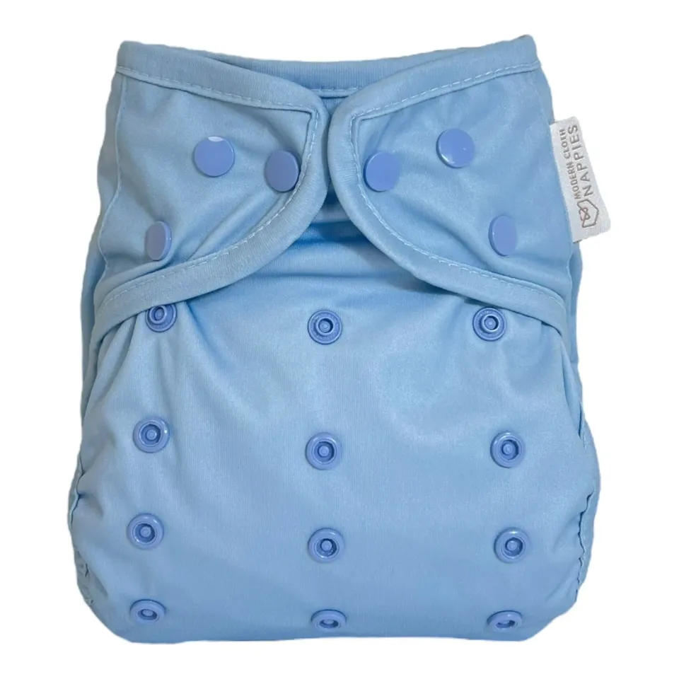 Modern Cloth Nappies One Size overbroekje Dusty Blue lekvrij