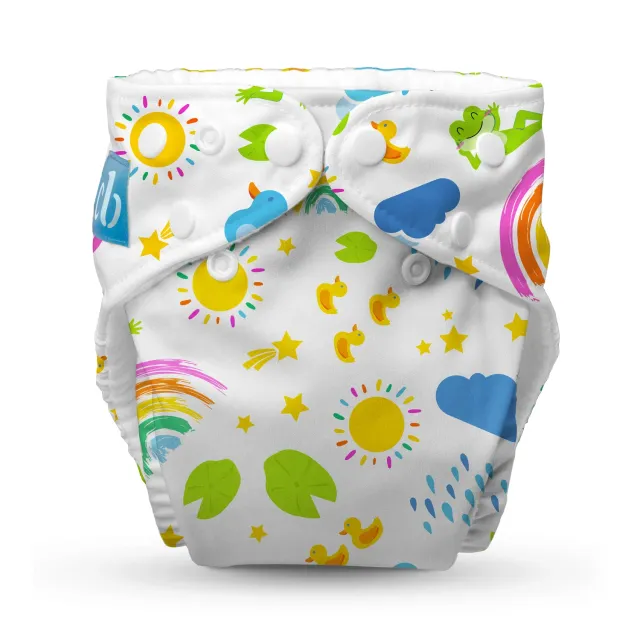 Charlie Banana Wasbare Luier Eenmaat Fleece Hello Sunshine