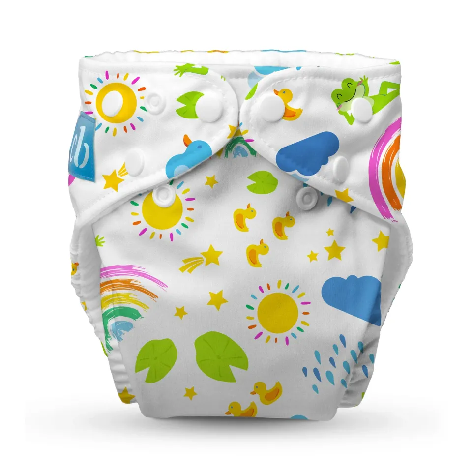 Charlie Banana Wasbare Luier Eenmaat Fleece Hello Sunshine