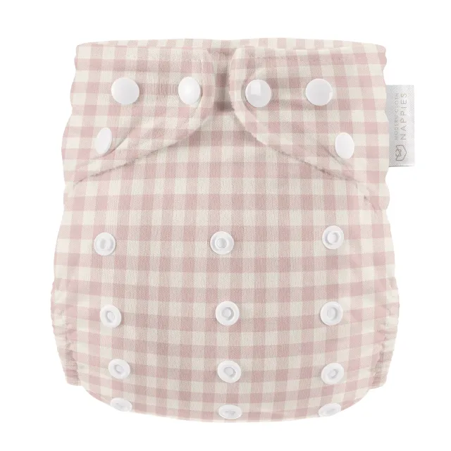 Modern Cloth Nappies Pearl Pocket All-In-One wasbare luier Rose Gingham